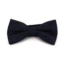 Dark Blue Floral Bow Tie