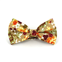 Beige Floral Bow Tie