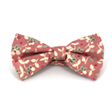 Pink Floral Bow Tie
