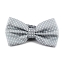 Grey Bow Tie with White Dots