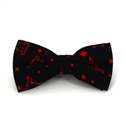 Wool Bow Tie with Women's Print