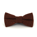 Brown Speckled Wool Bow Tie