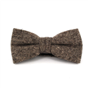 Speckled Brown Coffee Wool Bow Tie