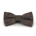 Dark Brown Speckled Wool Bow Tie