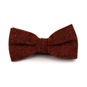 Orange Speckled Wool Bow Tie