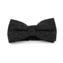 Black Speckled Wool Bow Tie