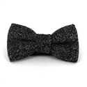 Black Speckled Wool Bow Tie