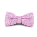 Solid Pink Wool Bow Tie