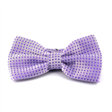 Lilac Bow Tie with Purple Dots