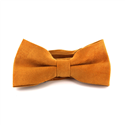 Solid Yellow Suede Bow Tie