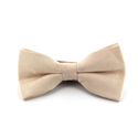 Beige Suede Bow Tie
