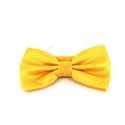 Yellow Checkered Solid Bow Tie