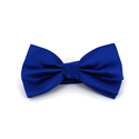 Solid Navy Blue Checkered Bow Tie