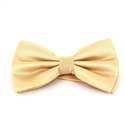 Solid Beige Checkered Bow Tie