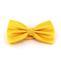 Solid Gold Checkered Bow Tie