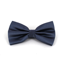 Grey Checkered Solid Bow Tie