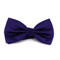 Solid Purple Checkered Bow Tie