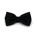 Black Checkered Solid Bow Tie