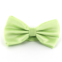 Solid Light Green Checkered Bow Tie