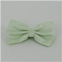 Lime Green Checkered Solid Bow Tie
