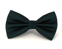 Dark Green Checkered Solid Bow Tie