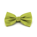 Solid Pistachio Green Checkered Bow Tie