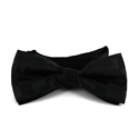 Black Checkered Solid Bow Tie