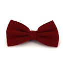 Solid Orange Herringbone Bow Tie