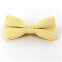 Solid Yellow Oxford Bow Tie
