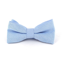Light Blue Oxford Solid Bow Tie