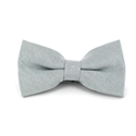Grey Oxford Solid Bow Tie