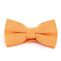 Solid Orange Oxford Bow Tie