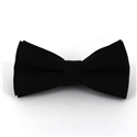 Black Oxford Solid Bow Tie