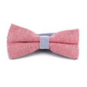 Solid Red and Blue Oxford Bow Tie