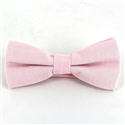 Light Pink Oxford Solid Bow Tie