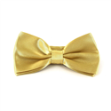 Solid Gold Satin Bow Tie