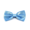Solid Light Blue Satin Bow Tie