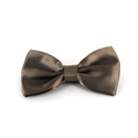 Khaki Satin Solid Bow Tie