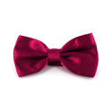 Fuchsia Satin Solid Bow Tie