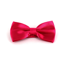 Magenta Satin Solid Bow Tie