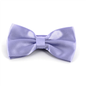 Solid Mauve Satin Bow Tie