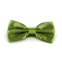 Lime Green Satin Solid Bow Tie