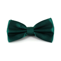 Dark Green Satin Solid Bow Tie