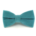 Solid Turquoise Velvet Bow Tie