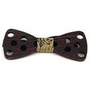 Large Hole Wooden Bow Tie