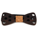 Large Hole Wooden Bow Tie