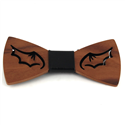 Demon Wings Wooden Bow Tie
