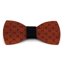 Crossed Wooden Bow Tie