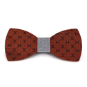 Crossed Wooden Bow Tie