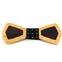 Bicolor Wooden Bow Tie